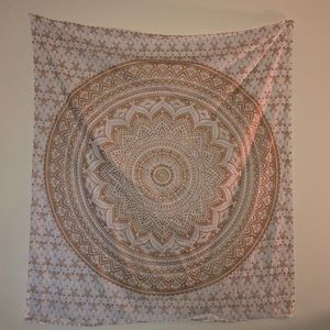Cute Gold Tapestry 85x55 inches